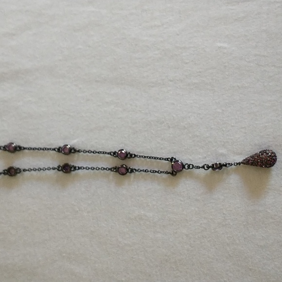 Necklace Jeweled Drop - Picture 6 of 7